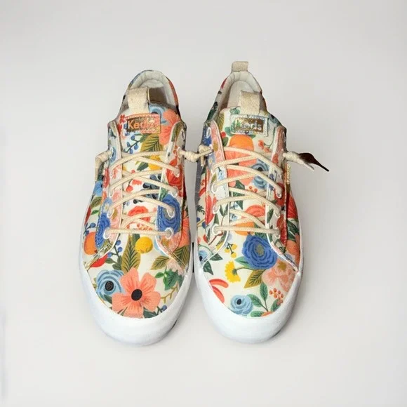 Keds x Rifle Paper Kickback Citrus Garden Party Sneakers Lace Up Size 7 - Picture 2 of 8